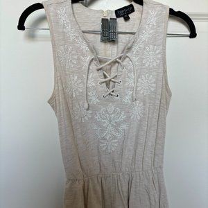 Tan Topshop Romper